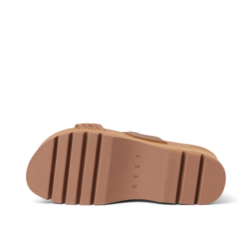 REEF Cushion Vista Higher Womens Platform Fashion Sandal, Arch Support, Ultra Soft Cushion Footbed, Brown Braid, 7 - Image 3