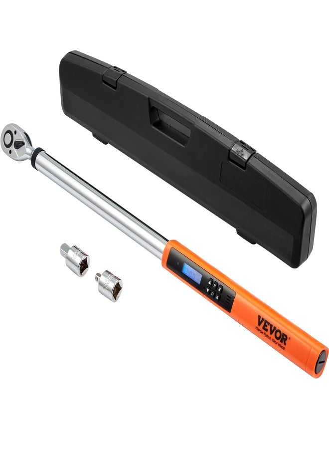 VEVOR Digital Torque Wrench, 1/2" Drive Electronic Torque Wrench, Torque Wrench Kit 25-250ft.lb/34-340n.m Torque Range Accurate to ±2%, 3-Mode Adjustable Torque Wrench Set with LED Buzzer Calibration - Image 1