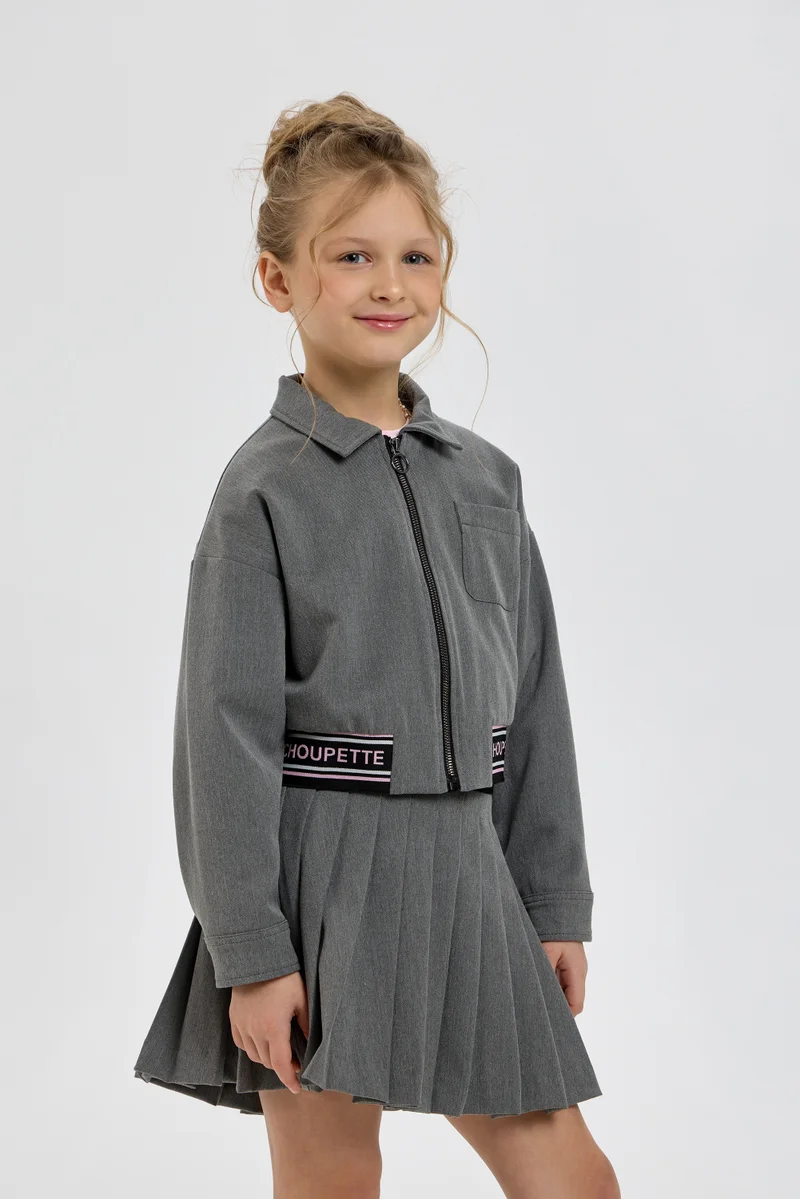 شوبيت Grey Bomber Jacket - Choupette