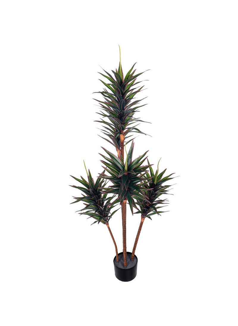 Yatai - YATAI Artificial Yucca Plant About 1.4 Meters High Artificial Yucca Tree With Plastic Pot Plants For Home Decor Indoor – Artificial Tree Outdoor – Fake Plants For Balcony – Artificial Plants Outdoor - Image 1