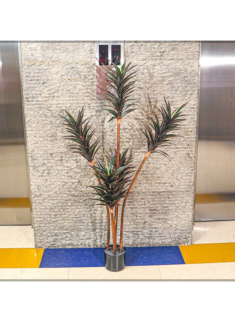 Yatai - YATAI Artificial Yucca Plant About 1.4 Meters High Artificial Yucca Tree With Plastic Pot Plants For Home Decor Indoor – Artificial Tree Outdoor – Fake Plants For Balcony – Artificial Plants Outdoor - Image 1