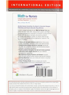 Math For Nurses: : A Pocket Guide to Dosage Calculations and Drug Preparation