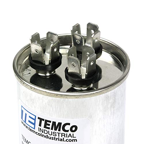 TEMCo Industrial TEMCo 35+5 uF Dual Run Capacitor CBB65, 35/5 MFD, 370-440V, Round, 50/60Hz | for HVAC AC Fan, Motor, Blower Applications - Image 5