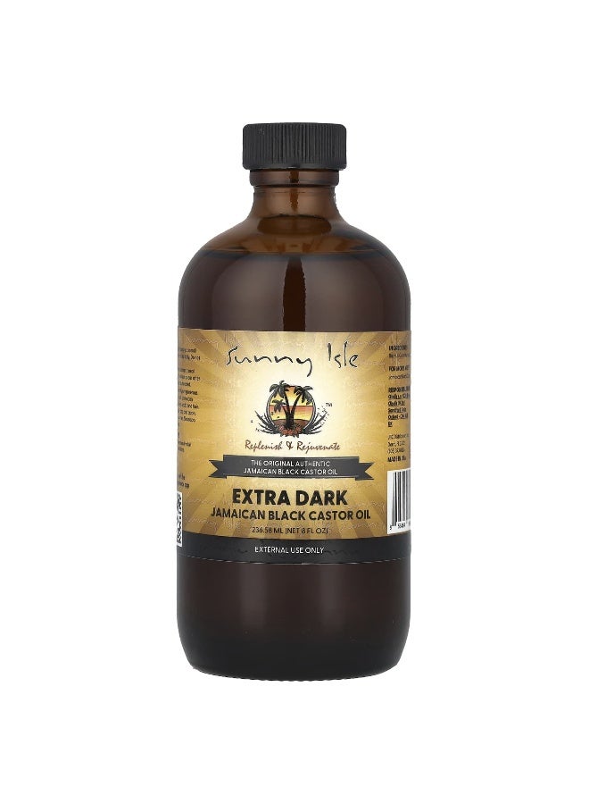 Sunny Isle, Jamaican Black Castor Oil, Extra Dark , 8 fl oz (236.58 ml) - Image 1