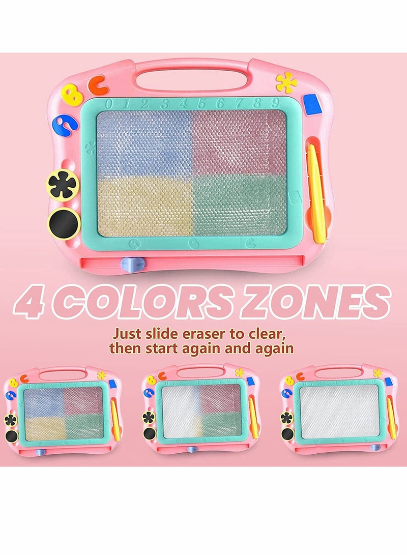 Magnetic Drawing Board table with Stamps PenColorful Erasable Magnet Writing Sketching Pad for Toddlers Learning Toys  Education Doodle Toys for 3+ YearOld Kids Birthday Gift - Image 4
