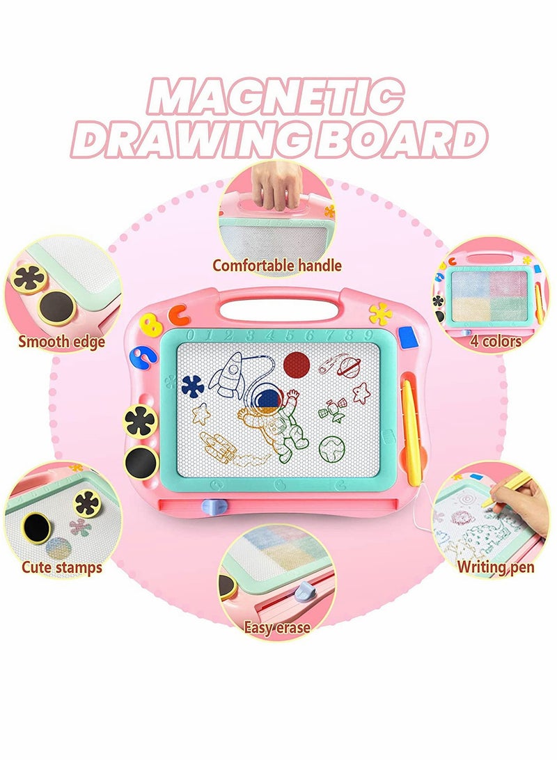 Magnetic Drawing Board table with Stamps PenColorful Erasable Magnet Writing Sketching Pad for Toddlers Learning Toys  Education Doodle Toys for 3+ YearOld Kids Birthday Gift - Image 2