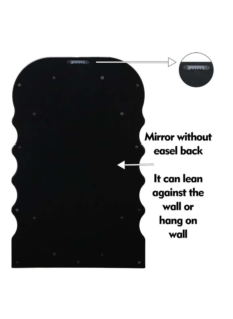 Cool Baby Style COOL BABY Flint Ripple Irregular Makeup Mirror Desktop Vanity Mirror Wall Hanging Mirror Pink  - Image 4