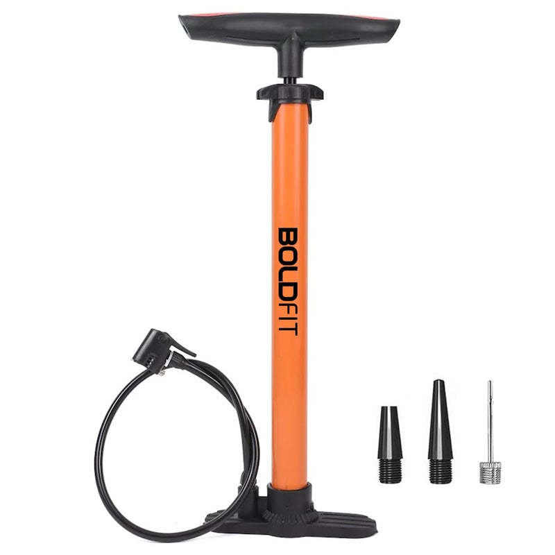 BOLDFIT High Pressure Air Pump for Bicycle, Football, Balloon and Cycle Tyre Inflator with Needle - Image 1