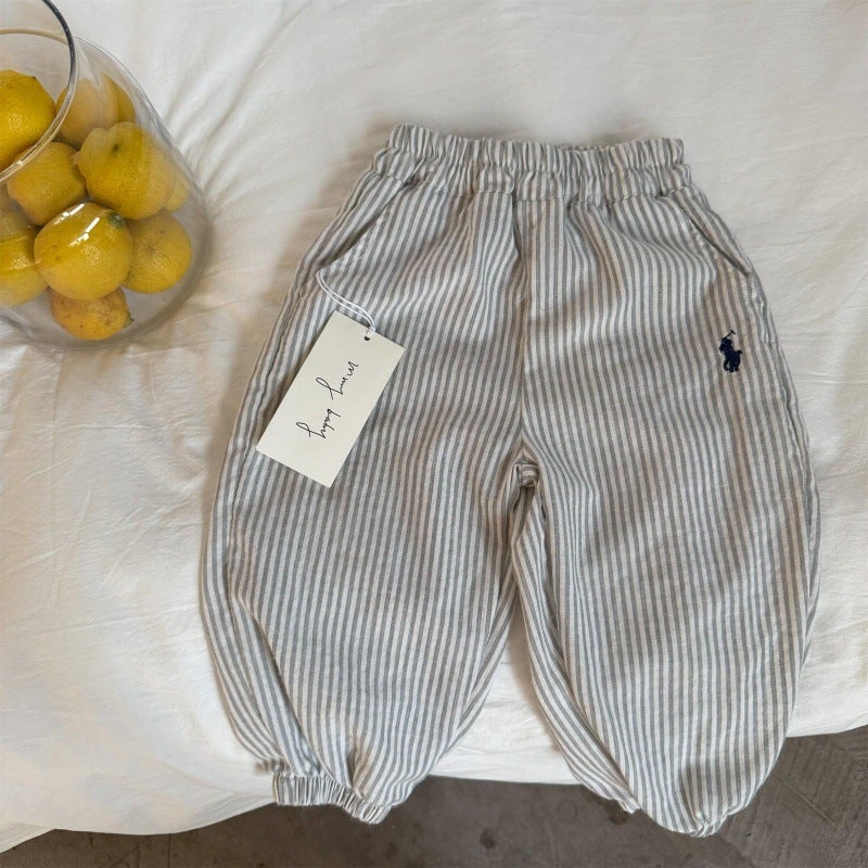 ! Children'S Class A Anti-Mosquito Pants 2025 Summer Men'S And Women'S Baby Western Style Breathable Plaid Leg Pants Dropshipping - Image 5