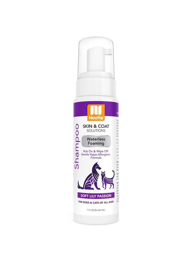nootie Nootie Foaming Waterless Shampoo for Dogs and Cats, 7-Ounce, Soft Lily Passion - Image 1