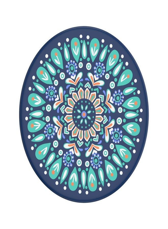 PopSockets: PopGrip with Swappable Top for Phones and Tablets - Butterfly Mandala Teal - Image 2