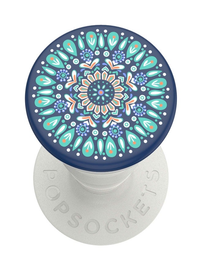 PopSockets: PopGrip with Swappable Top for Phones and Tablets - Butterfly Mandala Teal - Image 1
