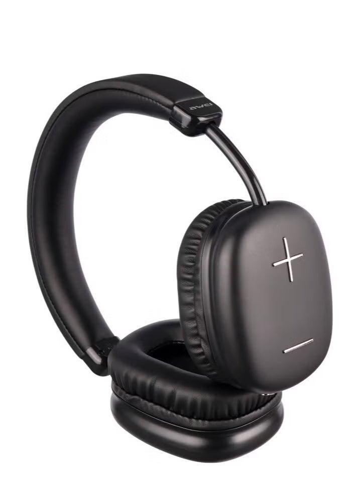 Awei AT9 True Wireless Headphone - Stereo Sound With HD Microphone. Lightweight Foldable Body - Black - Image 2