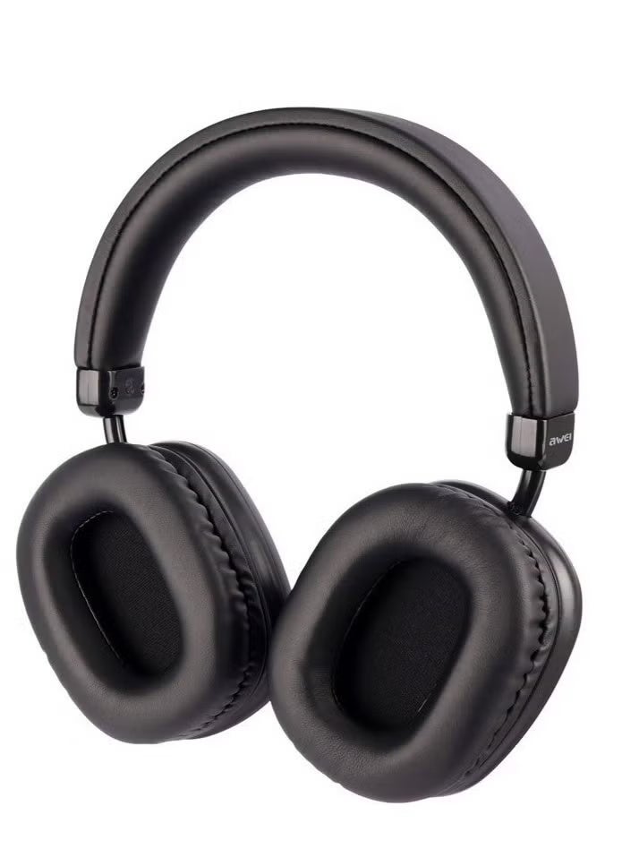 Awei AT9 True Wireless Headphone - Stereo Sound With HD Microphone. Lightweight Foldable Body - Black - Image 3