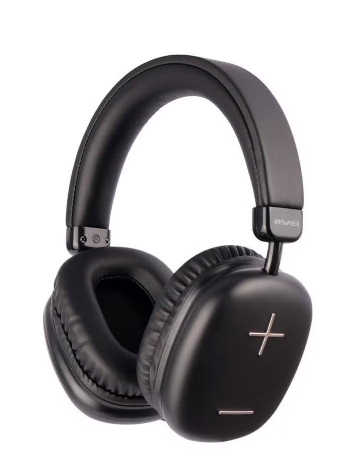 Awei AT9 True Wireless Headphone - Stereo Sound With HD Microphone. Lightweight Foldable Body - Black - Image 4