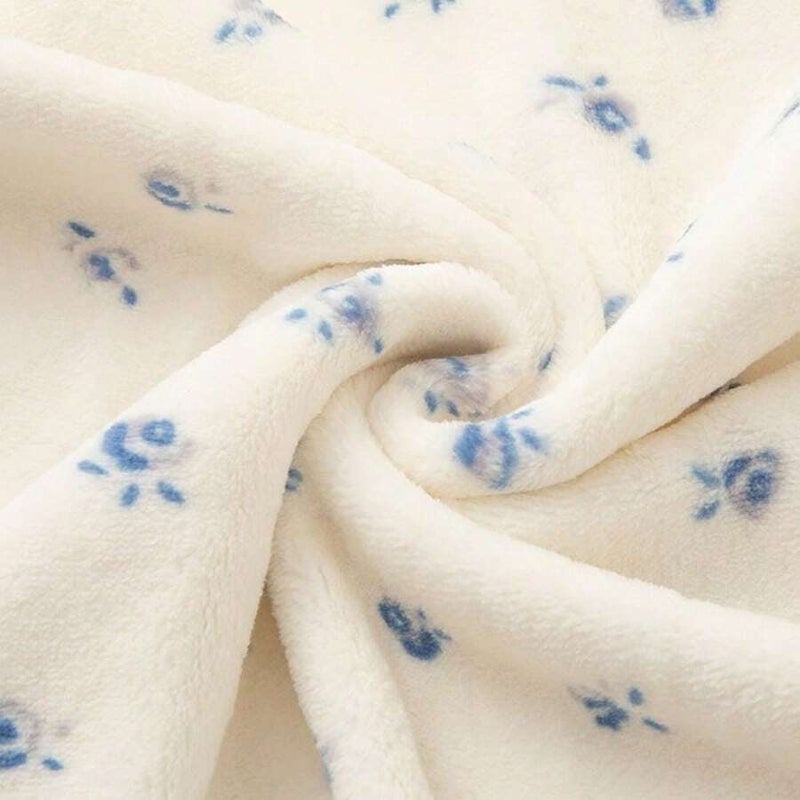 Shein 1pc New Flannel Bathrobe, Popular Coral Fleece Pajamas, Home Morning Robe, High-End Hotel Sleepwear, Printed One-Piece Loungewear, Luxurious Loose Tie-Waist Bathrobe, Home Wear, Suitable For Outdoor, All-Season Sleepwear - Size L (100-120 Catties) - Image 5
