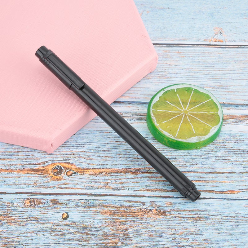 Black Nail Graffiti Pen Quick Dry Easy To Operate - Imported Fiber Hollow Tip Nail Art Drawing Tool for Flower Patterns and Home Nail Salon - Image 3