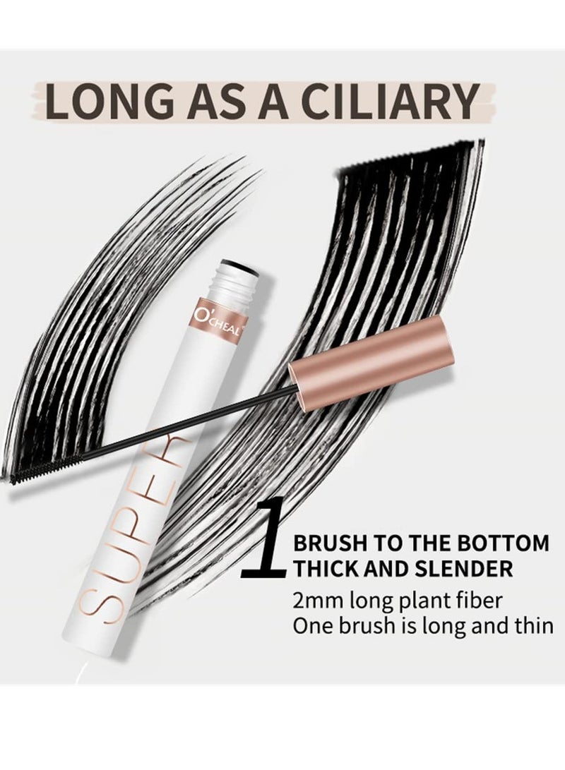 Excefore 4D Mascara for Fine Short Eyelash, Waterproof Extra Long Lash Eyelashes,Voluminous Eyelashes, Long Lasting, Smudge-proof (Black, 3ml) - Image 4