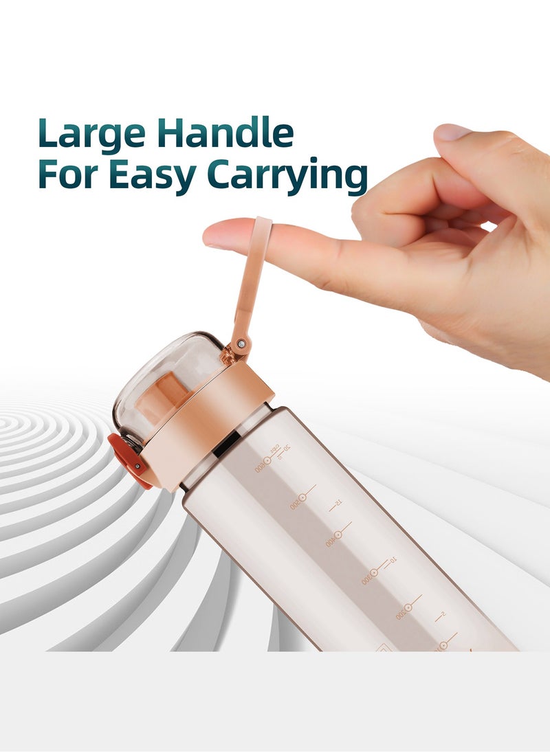 SHOTAY SHOTAY 580 ML Kids & Adults Water Bottles Reusable Leak Proof BPA-Free with Lockable & Fast Flow, One Click Open. For Children School, Office, Gym, Outdoor and Sports Black.  - Image 5