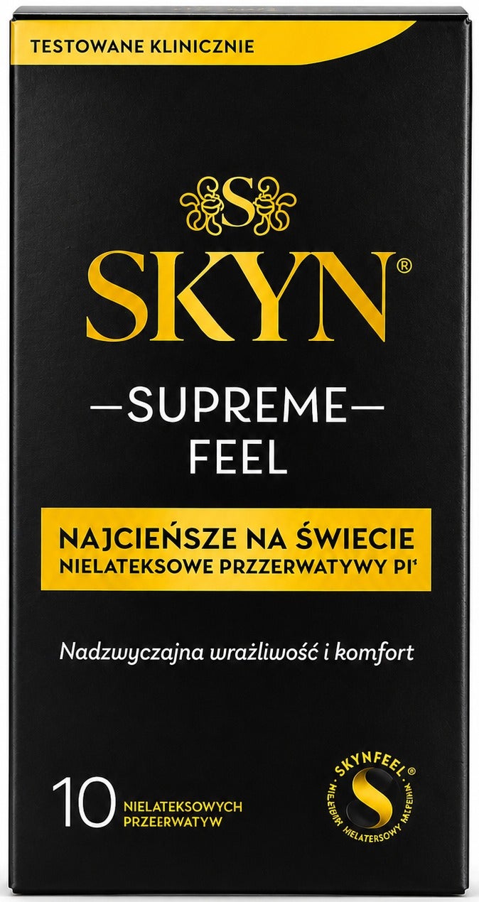 SKYN Supreme Feel Ultra Thin Non-Latex Condoms 10 Pieces - Image 1