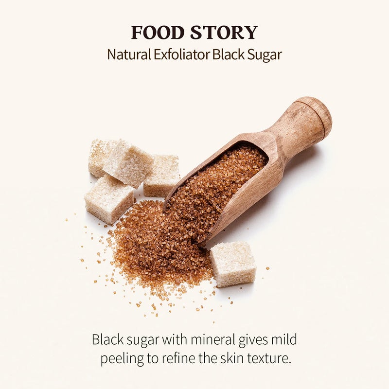 SKIN FOOD since 1957 SKINFOOD Black Sugar Perfect Scrub Foam 180g - Detoxifying Pore Scrubs & Exfoliator Soft & Rich Bubble Facial Foam Cleanser, Removes Dead Skin Cells - Exfoliating Skincare for Men & Women (6.35 oz) - Image 4