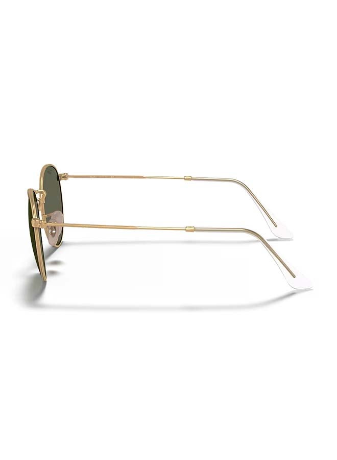 Ray-Ban Men Ray-Ban RB3447 112/58 50 Round Sunglass Unisex - Gold Frame-Polarized Lens - Image 3