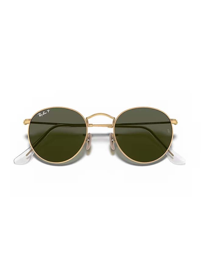Ray-Ban Men Ray-Ban RB3447 112/58 50 Round Sunglass Unisex - Gold Frame-Polarized Lens - Image 5