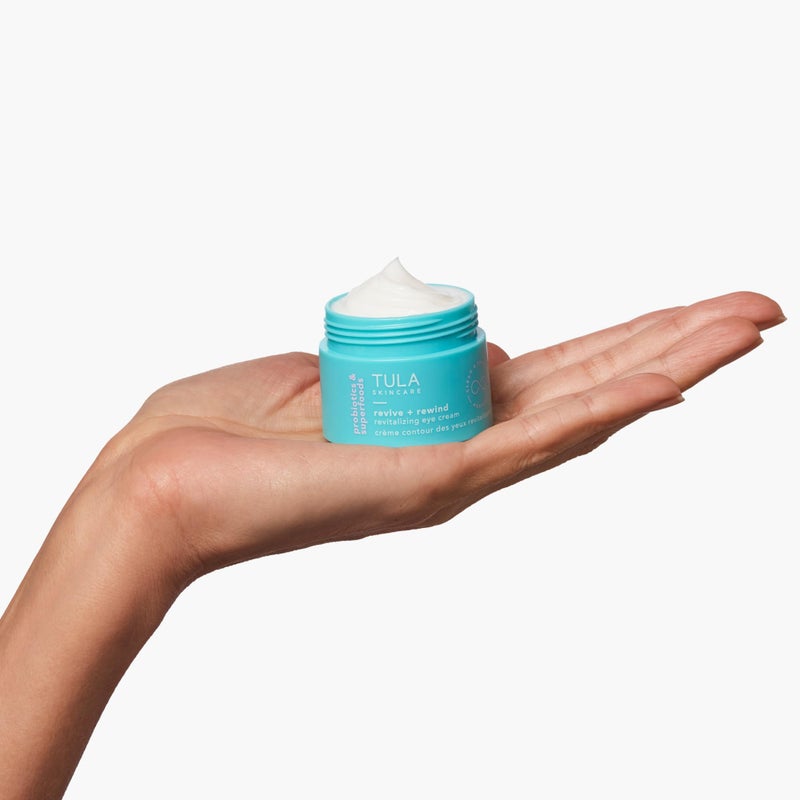 TULA Skin Care Revive & Rewind Revitalizing Eye Cream - Smooth Fine Lines, Dark Circles & Puffiness, 0.5 oz. - Image 3