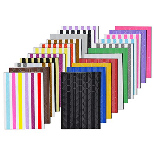 VIPbuy 2244 Count (22 Colors Assorted) Photo Mounting Corner Stickers Self Adhesive for Scrapbook Photo Albums DIY Craft, 22 Sheets - Image 1