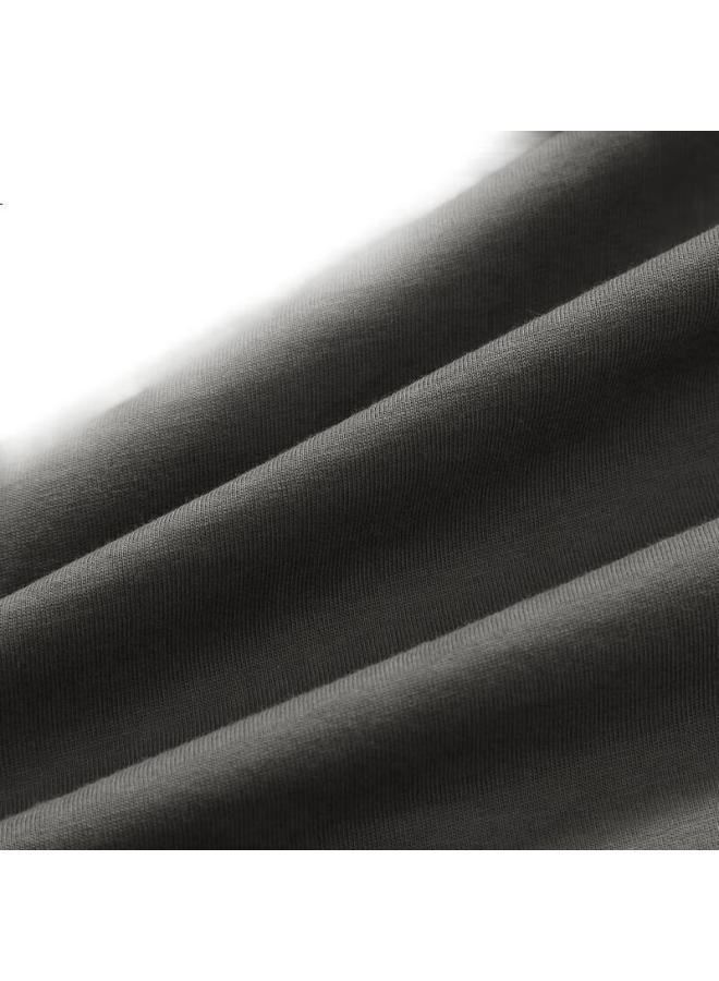 Fenton Men'S Cotton Casual Pants Spring And Autumn Loose Comfortable Home Pants Dark Grey 2Xl - Image 2