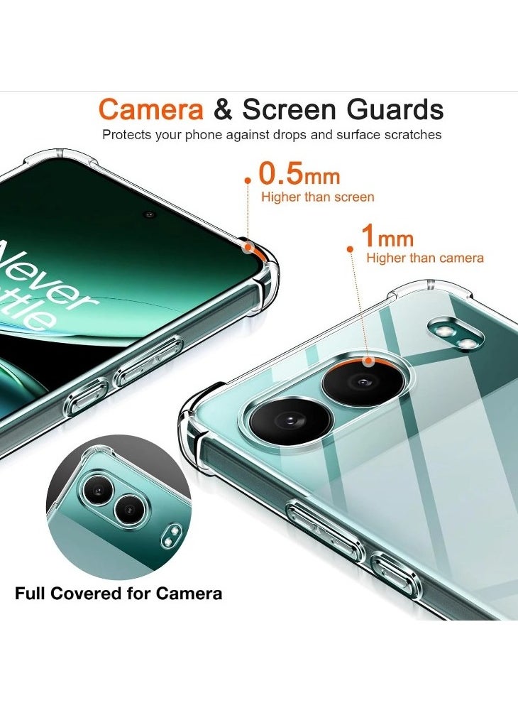 Generic - Case for OnePlus Nord 4 Clear TPU Four Corners Protection Cover Transparent Soft funda - Image 1