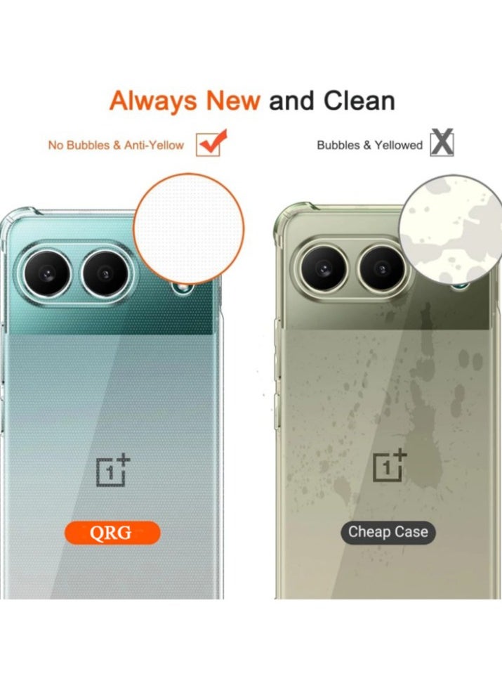 Generic - Case for OnePlus Nord 4 Clear TPU Four Corners Protection Cover Transparent Soft funda - Image 1