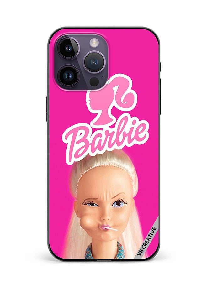 VR CREATIVE Protective Case Cover For Apple iPhone 15 Pro Max Barbie Loliipop Design Multicolour - Image 1