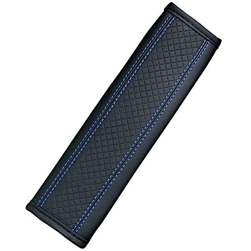 BROGBUS Car Seat Belt Shoulder Pad Cover Car Safety Belt Pad (Black Blue Line, Pack of 02) - Image 2
