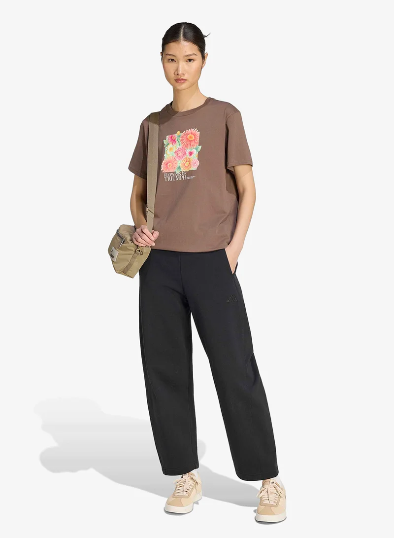 Adidas EARSTR Floral Loose Graphic T-Shirt for Women | Best Price UAE