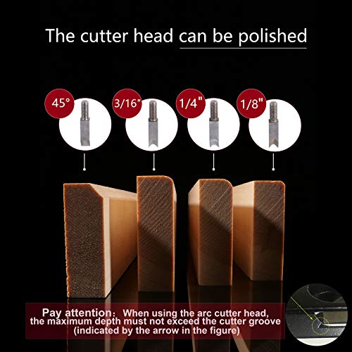 HOZOE Chamfer Plane for Wood,Woodworking Hand Planer for Quick Edge Planing and radian Corner Plane Trimming,Four siaeTypes of Cutter Heads,Woodworking Tools for Professional Woodworkers and Beginners - Image 3