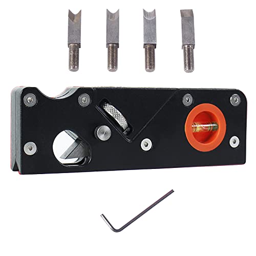 HOZOE Chamfer Plane for Wood,Woodworking Hand Planer for Quick Edge Planing and radian Corner Plane Trimming,Four siaeTypes of Cutter Heads,Woodworking Tools for Professional Woodworkers and Beginners - Image 1