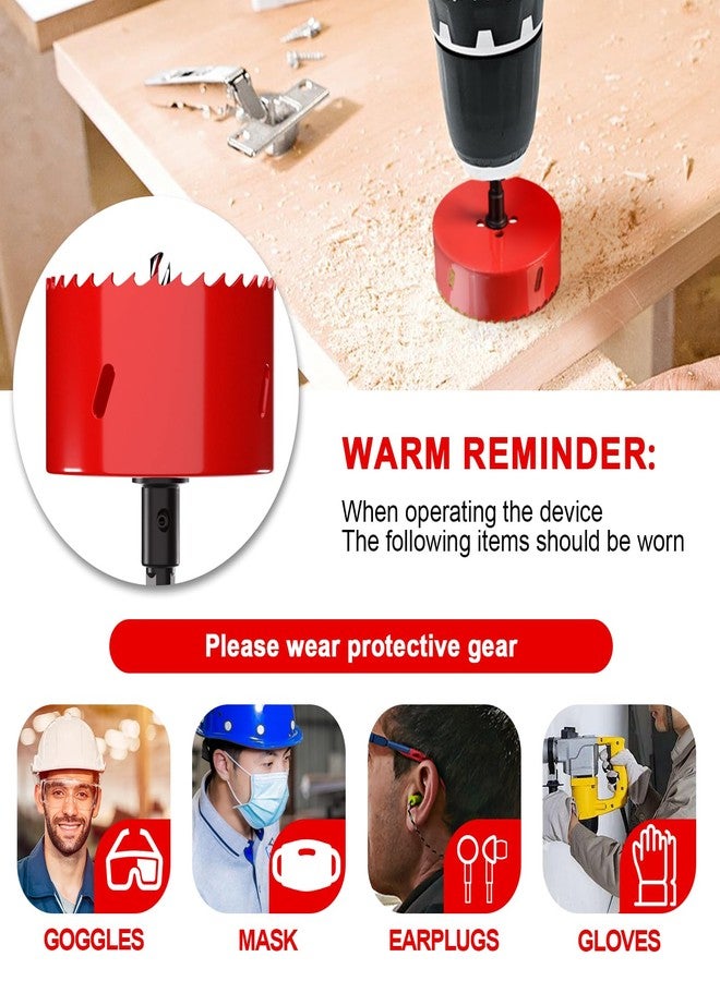 ITOOLFIRM Hole Saw 1 1/4” (83mm) for Wood and Plastic, HSS Bi-Metal Hole Cutter Core Drill Bit for Drywall, PVC Boards, Fiberglass and Vent Pipes - Image 5
