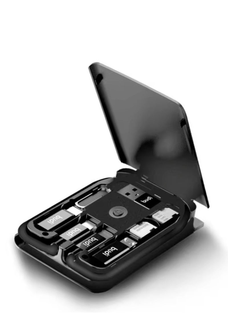 budi Multifunctional USB data cable adapter with SIM card storage box  - Image 3
