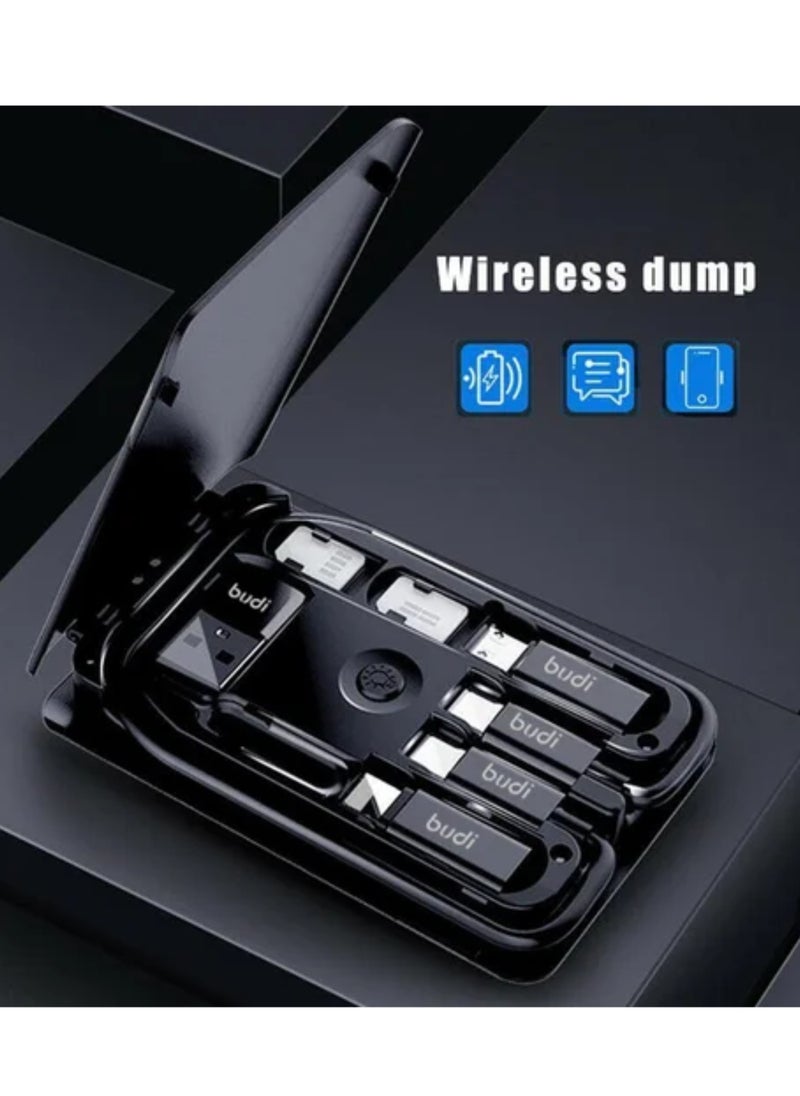budi Multifunctional USB data cable adapter with SIM card storage box  - Image 5