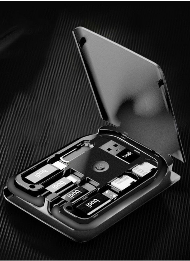 budi Multifunctional USB data cable adapter with SIM card storage box  - Image 4