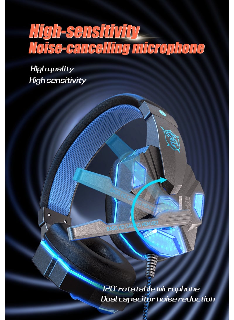 هيروكس سماعة ألعاب سلكية فوق الأذن لـ PS4/PS5/XOne/XSeries/Nintendo Switch/PC - Image 5