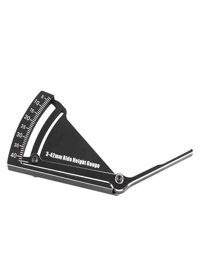 GLOBACT RC Car Ride Height Gauge 3-42mm Adjustable Measuring Ruler for RC Road Vehicles RC Off-Road Vehicles and RC Trucks (Black) - Image 4