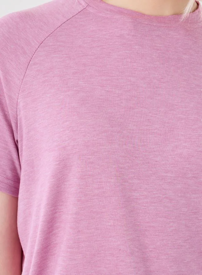 Take Two Take Two Solid Regular Fit Round Neck T-Shirt