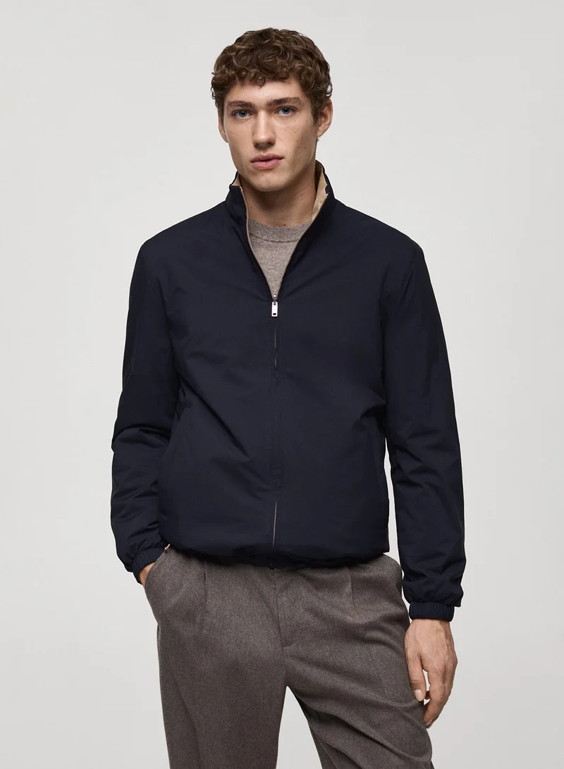 Mango Man Reversible Water-Repellent Reversible Jacket