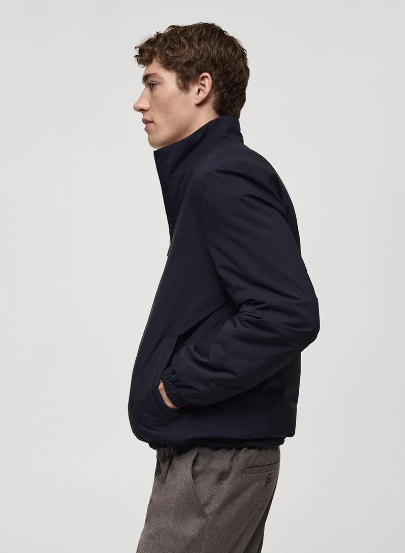 Mango Man Reversible Water-Repellent Reversible Jacket