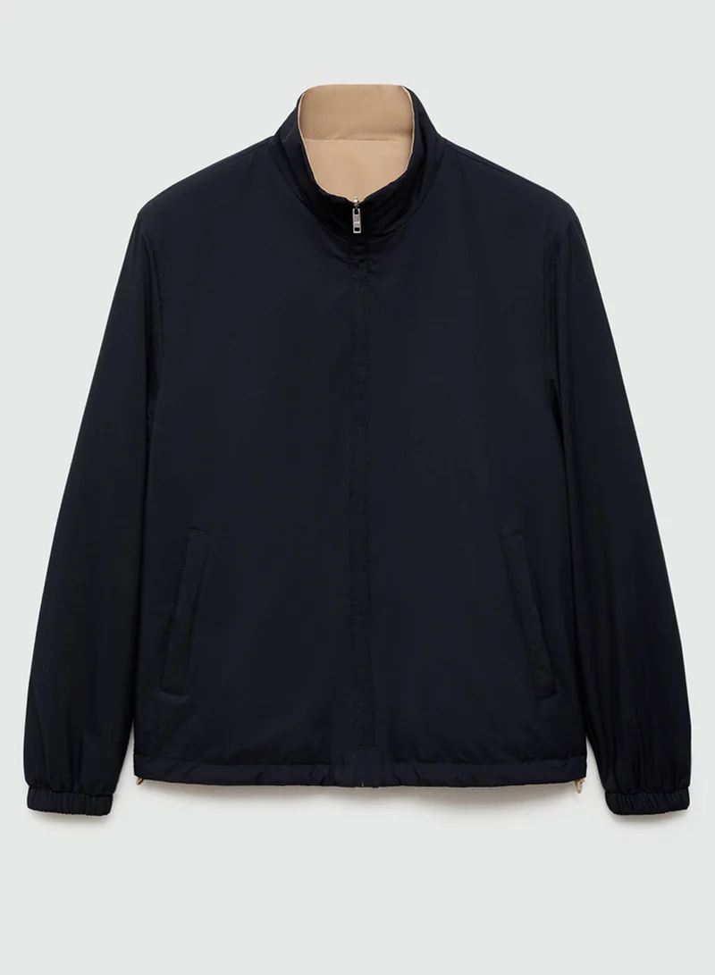Mango Man Reversible Water-Repellent Reversible Jacket