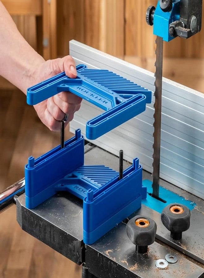 ROCKLER Double Featherboard for Table Saws - Extra Height & Precise Adjustment Feather Boards for Woodworking w/ 2 Featherboards, Knobs & Risers - Woodworking Accessories for Drill Press & Router Kit - Image 3