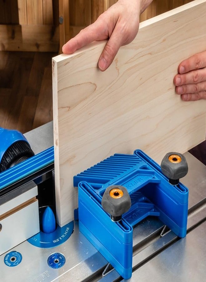 ROCKLER Double Featherboard for Table Saws - Extra Height & Precise Adjustment Feather Boards for Woodworking w/ 2 Featherboards, Knobs & Risers - Woodworking Accessories for Drill Press & Router Kit - Image 5