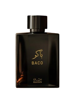 Rayan RAYAN Baco Leather  Tobacco Perfume for Men  Long Lasting Arabic Eau De Parfum 100mL 334 Fl oz  Vetiver Patchouli Saffron and Spices  Ideal  Bold Ideal Gift for Him for Ramadan  Eid 